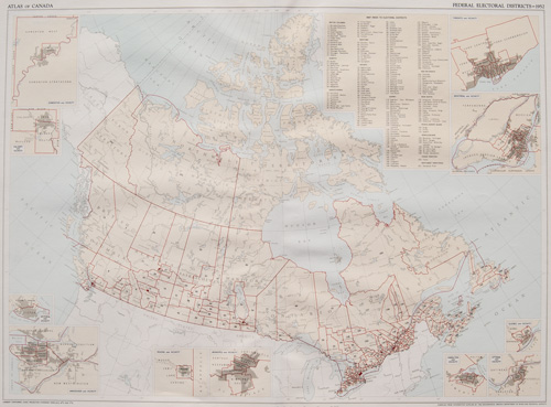 Federal Electoral Districts – 1952